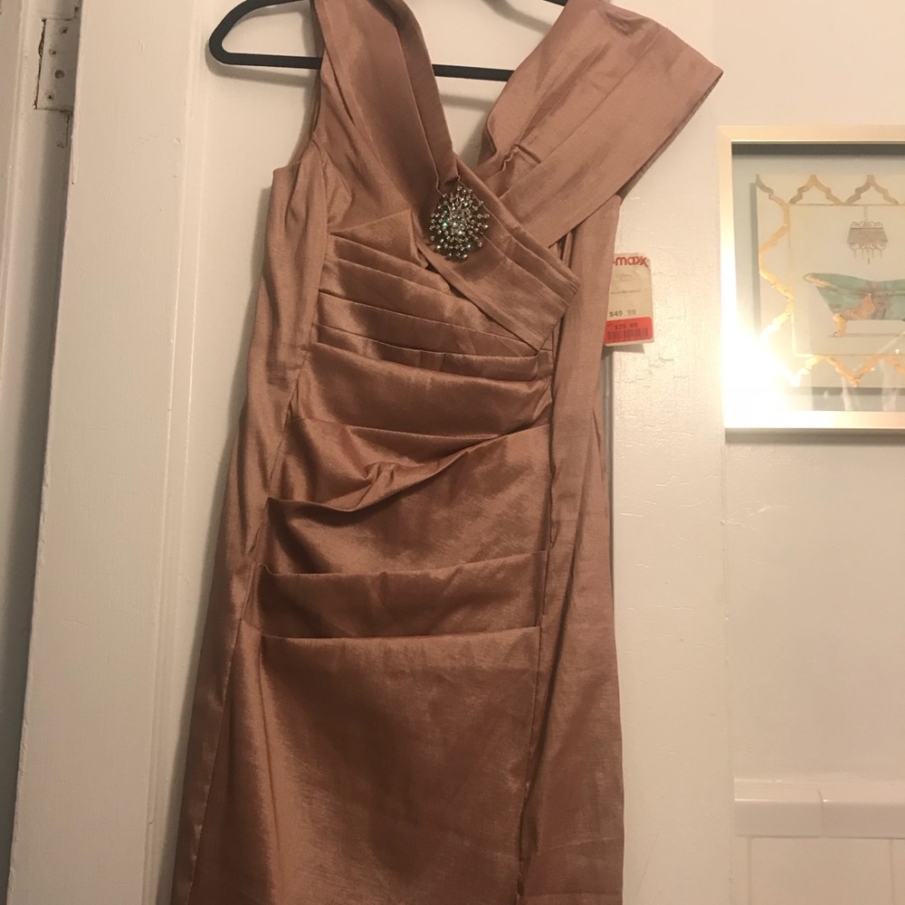 Rose gold evening dress NWT!